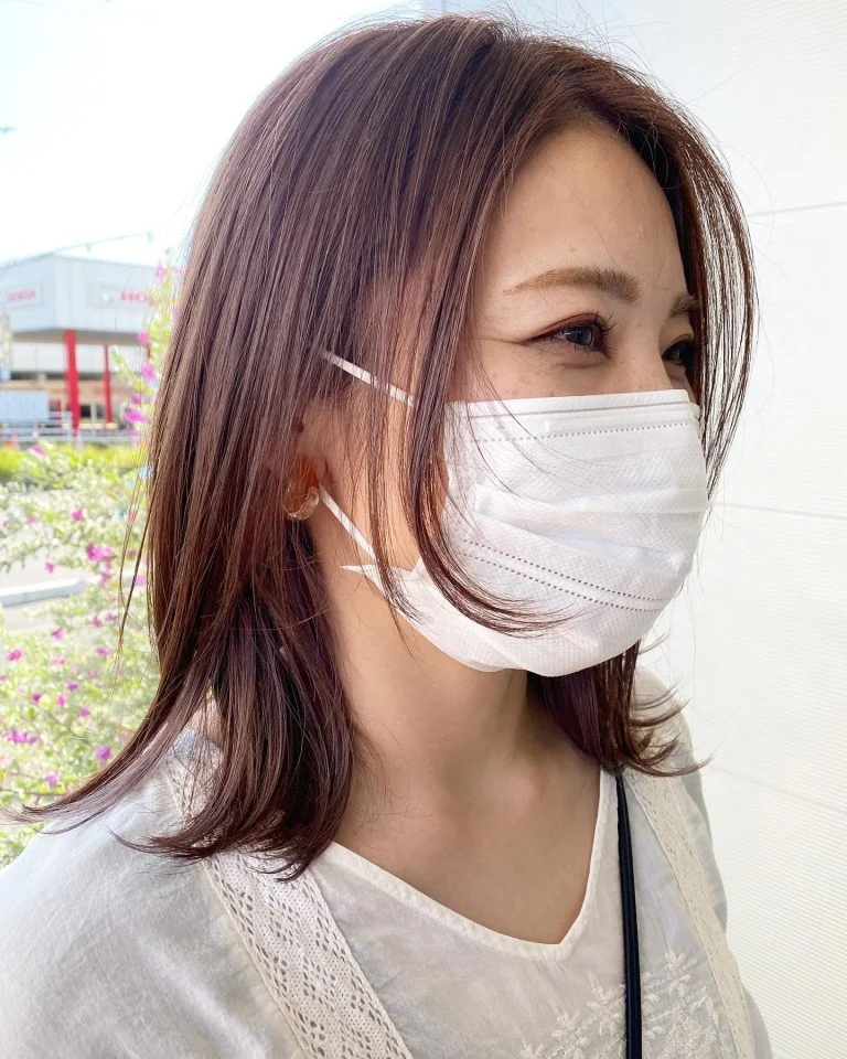 顔周りにレイヤー入れて😍