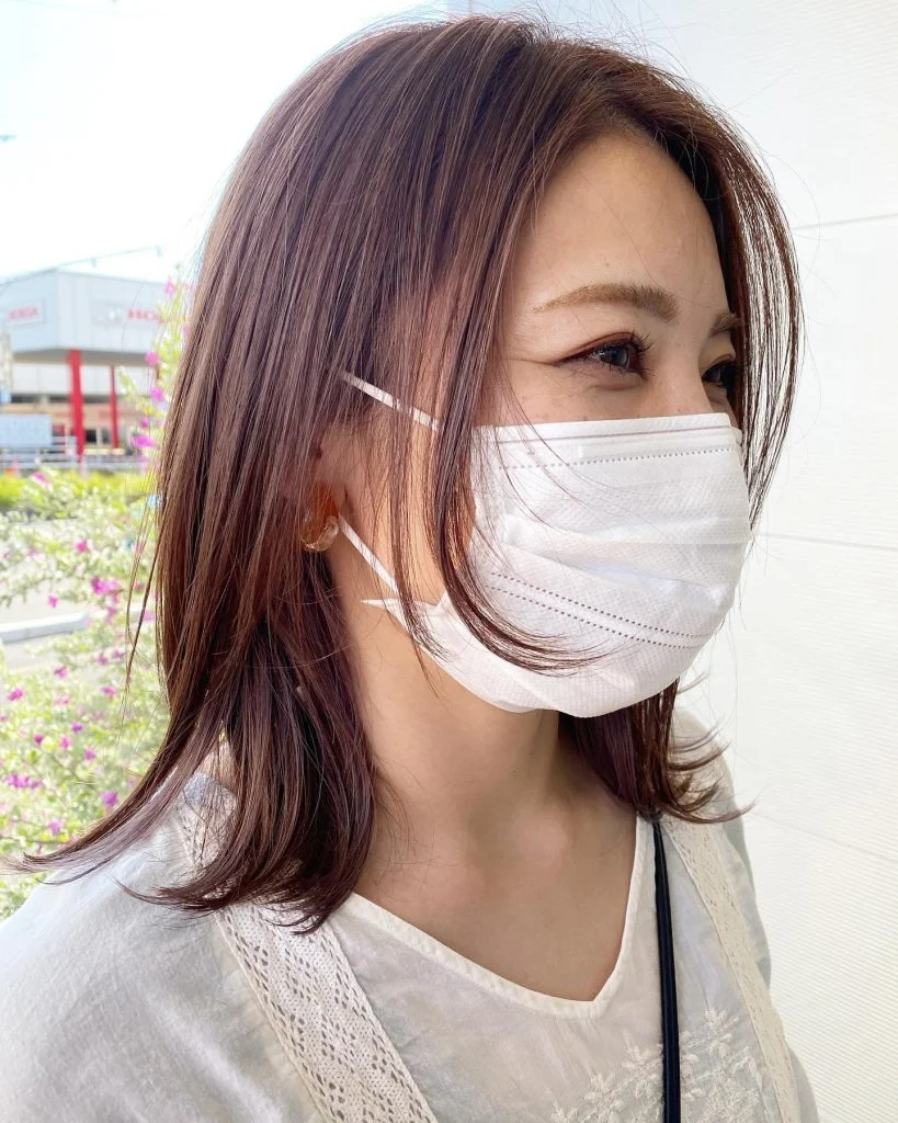 顔周りにレイヤー入れて😍