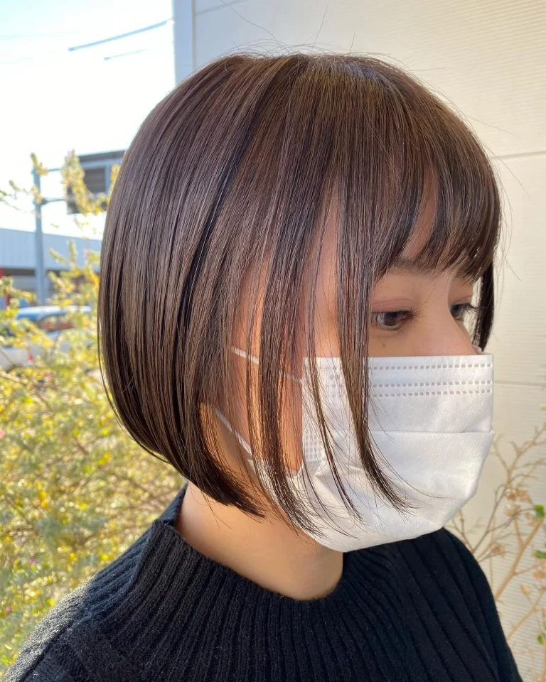 ミニボブとマットグレージュ😍