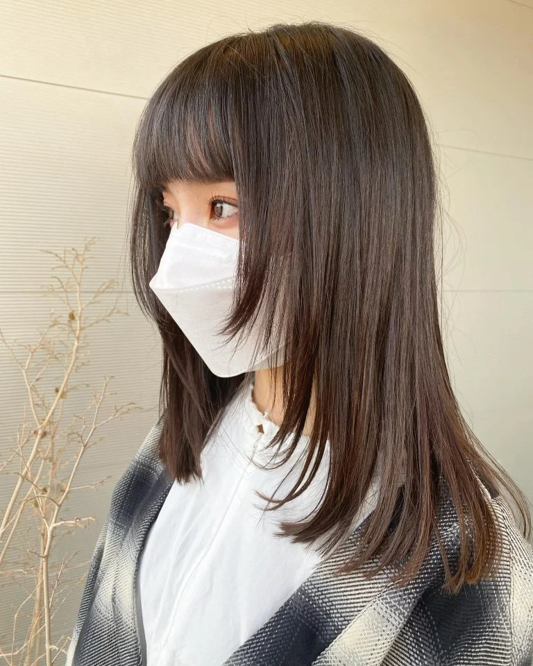 フェイスラインにレイヤー入れて可愛いく😍