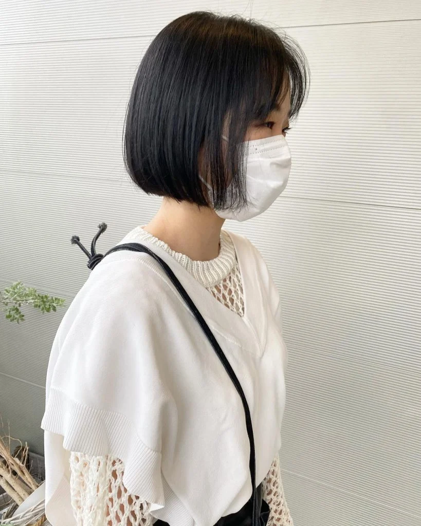 暗髪とミニボブ😻😻😻