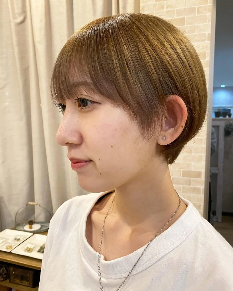 マッシュショートボブ✖️ベージュ